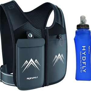 Revali Running Vest, Zip Reflective Running Vest, Men & Women, M/L
